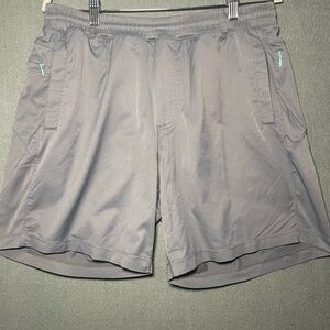 Bird Dogs Mens XL Gray Lined Athletic Shorts Built In Underwear Gym Running
